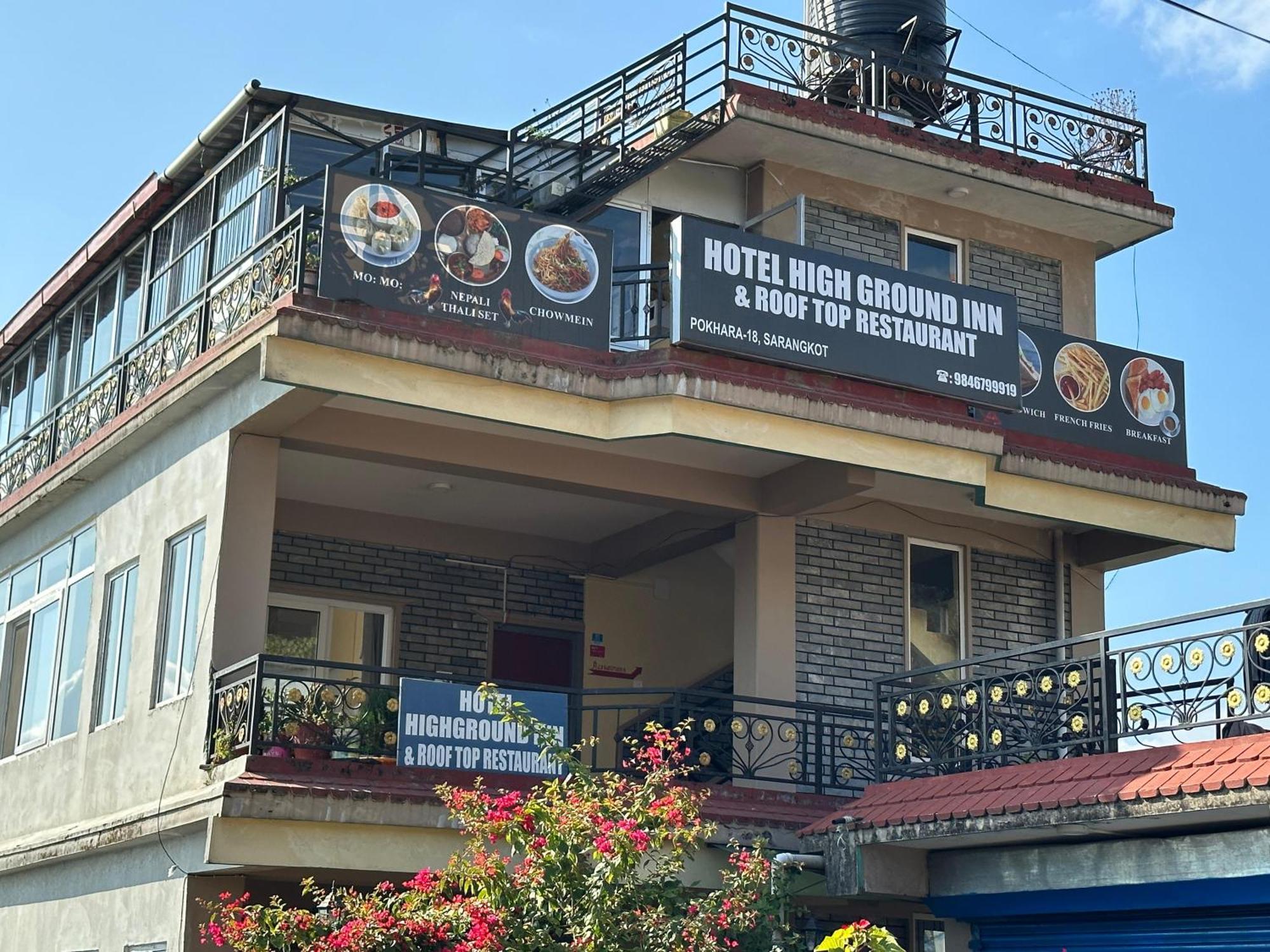 Hotel High Ground Inn Sarangkot Pokhara Exterior foto